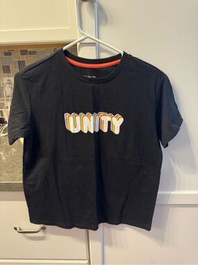 Kids Black "UNITY" Graphic Tee